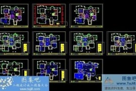 广州九龙湖H5别墅室内设计意大利风格施工图
