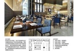 江苏万达酒店全日制餐厅室内施工图+效果图