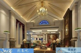 重庆华帝王朝五星级酒店配套欧式别墅施工图带高清效果图