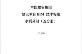 某国企BIM技术标准-水利分册